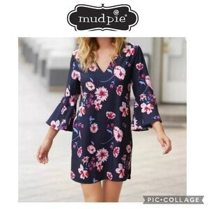 Mud Pie Mila floral bell sleeves dress
